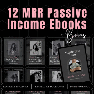 MRR Passive Income eBook Bundle, master resell rights, private label rights, plr ebook