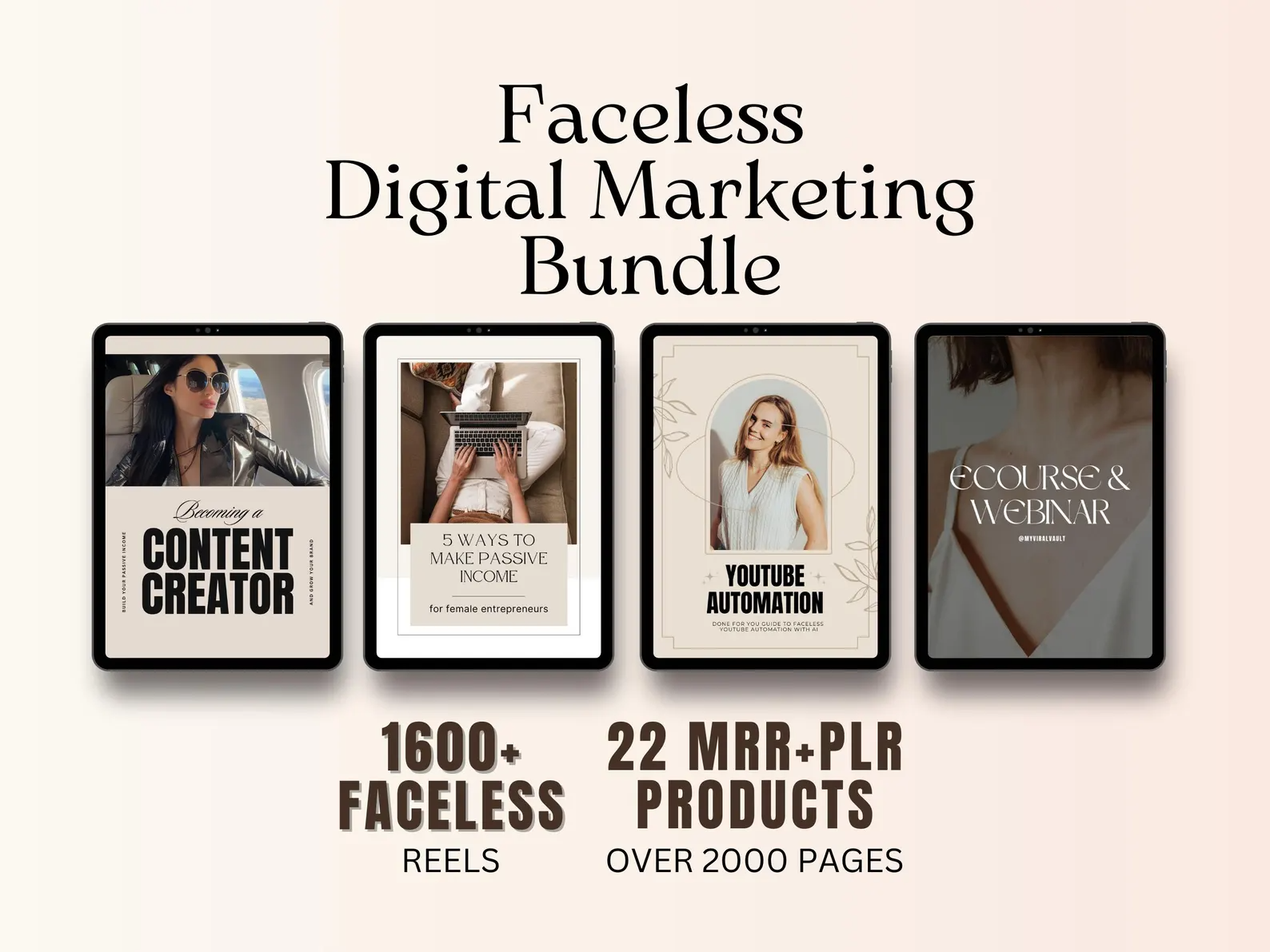 22 Faceless Digital Marketing MRR Products, Faceless Marketing, DFY, Master Resell Rights - Image 6