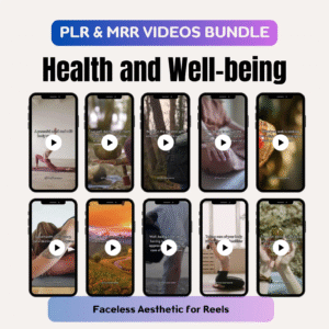 Health and Well-being Video Bundle with Private Label Rights (PLR) and Master Resell Rights (MRR)