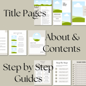 Canva eBook Template, Course WorkBook Template, How to Create e-Book, 250 page book Template + PLR & MRR Rights