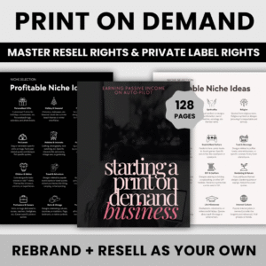 Print On Demand Business Guide | DFY POD eBook | Earning Passive Income on Auto-Pilot+ PLR & MRR Rights